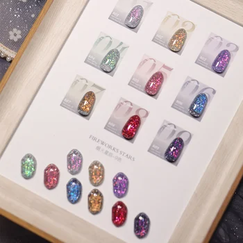 Клей для ногтей Smoke Mars nail shop с интернет знаменитостями в стиле поп-музыки, цветной неоновый светоотражающий алмазный банджи-клей