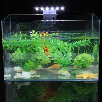Светодиодное освещение водных растений мощностью 5 Вт, водонепроницаемый аквариумный светильник, режим восхода-дневного-лунного света, Портативное энергосбережение для аквариума