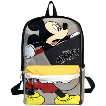 26X38X14 см, новый детский рюкзак с Микки Маусом из мультфильма Диснея, мини-школьный ранец для девочек и мальчиков, милая сумка через плечо