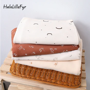 Детское одеяло, мягкая хлопковая пеленка для новорожденных с принтом для мальчиков и девочек, детское банное полотенце, чехол для коляски для малышей, одеяло-стеганое одеяло