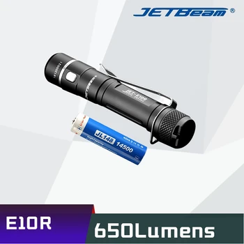 JETBeam E10R USB Перезаряжаемый Фонарик Высокой Яркости 650 Люмен 4 Режима Освещения ПодсВетка С Батареей Мини Светодиодный Фонарь