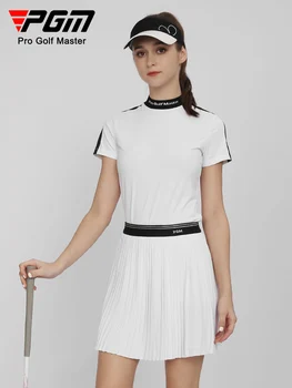 PGM 2023, женские Милые Однотонные шорты для гольфа, юбка в складку, Бейсбольная женская одежда, Спортивная теннисная юбка Slim Dry Fit