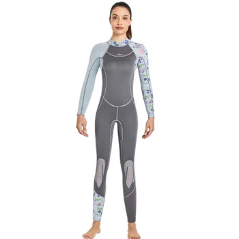 Oulylan 3 мм неопреновые костюмы для подводного плавания, женские гидрокостюмы для подводного плавания, серфинга, плавания с длинным рукавом, теплые для водных видов спорта