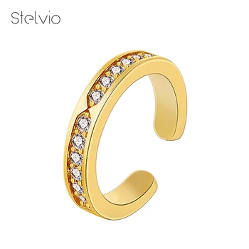 Изысканные ювелирные изделия с блестящим цирконием в стиле INS, простое женское кольцо с открытым концом, украшенное вручную, Новая мода 2023 года