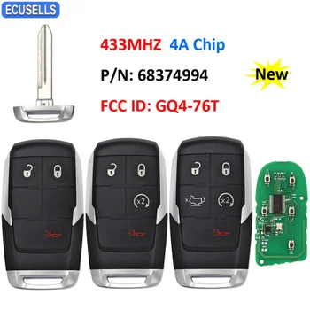 Ecusells Smart Remote Автомобильный Ключ 433 МГц 4A Чип для пикапа Dodge Ram 2500 3500 4500 5500 2019 2020 2021 FCC: GQ4-76T P/N: 68374994