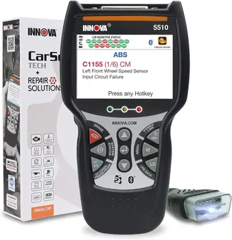 Сканер OBD2, Scantool для очистки ABS, Сканер всей системы, Обслуживание суппорта, Срок службы тормозных колодок, Считывание / Стирание кодов ABS / SRS, Сброс уровня масла