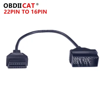 OBDIICAT Горячая продажа OBD2 Диагностический кабельный Разъем с 22Pin по 16Pin Для Передачи T-oyot-a 22PIN OBDII Кабельного Адаптера