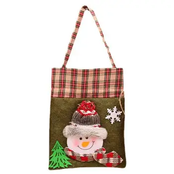 Сумка на шнурке для вкусностей Рождественская сумка для конфет Очаровательные сумки для рождественских угощений Праздничные сумки на шнурке для конфет на дни рождения