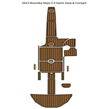 2013 Moomba Mojo 2.5 Коврик для плавания в кокпите, коврик для настила палубы из вспененного EVA тика
