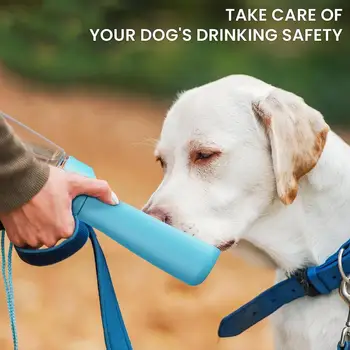 Силиконовое уплотнительное кольцо, герметичная бутылка для воды для собак, складная бутылка для воды для домашних животных, Портативные аксессуары для путешествий с собаками для прогулок, пеших прогулок