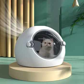 Простой кошачий фен Автоматические Белые сушилки для домашних животных Бытовая воздуходувка для воды для ванны для маленьких собак и кошек Современная машина для ухода за домашними животными Сушилка для воздуха