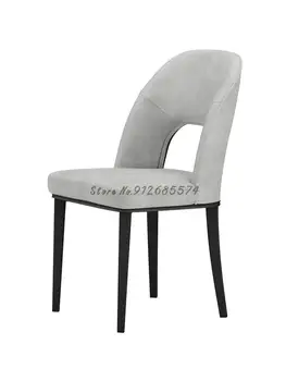 Обеденный стул в скандинавском стиле, простой домашний табурет со спинкой, стул для макияжа, современный обеденный стол из легкой ткани класса люкс в отеле и