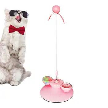 Игрушки для кошек без рук, интерактивная игровая палочка-тизер, игрушка на присоске для кошки, мяч, игрушки для домашних животных, игрушки-присоски, товары для котенков
