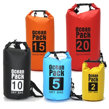 Водонепроницаемый Сухой мешок из ПВХ 10Л Для дайвинга на открытом воздухе Складное Хранение Мужская Женская Пляжная Сумка для плавания Рюкзак для Рафтинга Река Океан