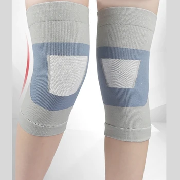 1 пара наколенников от боли в колене Для женщин и мужчин, нескользящий компрессионный рукав для колена, дышащий бандаж для поддержки колена для тренировок при беге