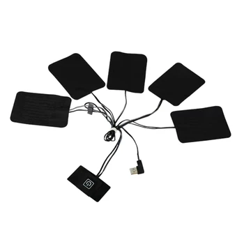 094D 5V USB Заряжаемые Грелки Для Одежды Электронагревательный Лист с регулируемой температурой