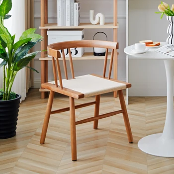 Деревянные обеденные стулья в скандинавском стиле, Уличный дизайн, Кухонные Офисные обеденные стулья, Эргономичная кухонная мебель Eetkamerstoel B1
