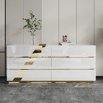 Итальянский легкий роскошный шкаф с шестью ведрами, современное минималистичное фойе, шкаф на веранде, минималистичный шкаф для хранения вещей в спальне
