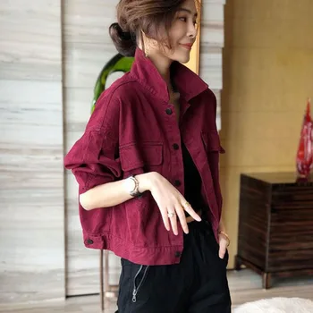 Весеннее платье 2023, Новая Европейская Женская мода, джинсовая куртка в западном стиле, Женская Короткая Рабочая одежда, Джинсовая мода