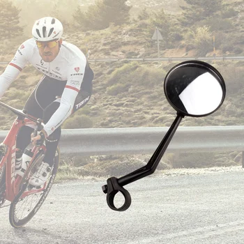 Регулируемое универсальное зеркало заднего вида на руле с поворотом на 360 ° Велосипедное зеркало заднего вида для горных шоссейных велосипедов Велоспорт