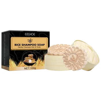 Мыльный брусок Rice Shamppoo, мыло-кондиционер для сухих волос, шампунь, прямая поставка