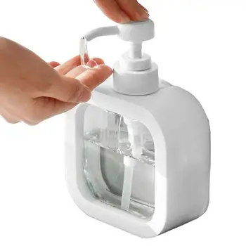 Дозатор мыла для ванной комнаты Портативный Дорожный Дозатор, Водонепроницаемые Бутылки с насосом Многоразового использования, Прозрачная Жидкость для шампуня для рук в ванной