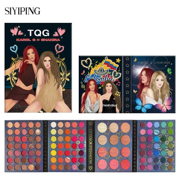 Палитры макияжа Siyiping TQG 117 цветов Стойких теней для век с высоким содержанием пигмента Shakira и Karol g Sombra De Ojos