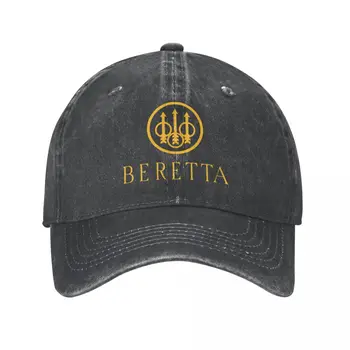 Винтажные пистолеты Beretta Огнестрельное оружие Бейсболки Мужчины Женщины Потертая джинсовая кепка Snapback На открытом воздухе Всесезонные дорожные шляпы Кепка