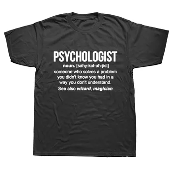 Забавная футболка Psychology Psychologist Noun, Мужская уличная одежда с короткими рукавами, футболки с принтом в стиле хип-хоп