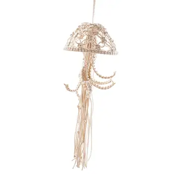 Настенный декор в виде медузы, художественные поделки, настенные кисточки в стиле бохо для домашнего декора