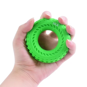 Силиконовое Портативное кольцо для захвата Кистевого эспандера, тренажера для тренировки силы захвата, мяч для снятия напряжения Pow Ring Ball