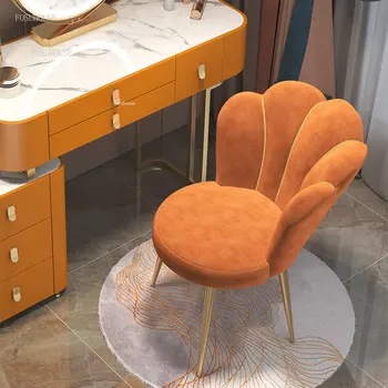 Обеденные стулья из фланели, Современный обеденный стул с минималистичной спинкой, Скандинавская мебель для столовой, легкое роскошное кресло для переговоров в домашнем отеле