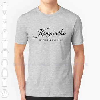 Повседневная уличная одежда с логотипом Kempinski, футболка с графическим рисунком, футболка из 100% хлопка