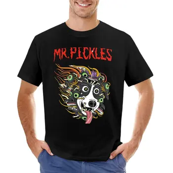 Футболка с классической надписью Mr. Pickles-забавные футболки с принтом животных для мальчиков, мужская футболка