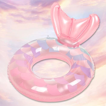 Милое детское кольцо для плавания с Русалочкой Детский надувной круг для плавания Игрушки для летних водных вечеринок Бассейн с плавающей трубкой для детей