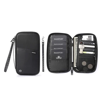 Водонепроницаемый держатель для паспорта, дорожный кошелек, многофункциональный небольшой кошелек для кредитных карт, сумка для хранения портативных документов
