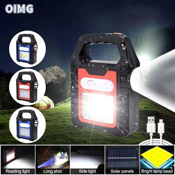 100 Вт Солнечный Светодиодный Рабочий Свет USB Перезаряжаемый Портативный Прожектор COB Camping Light Patrol Light Battery Light BBQ для Двора И Сада