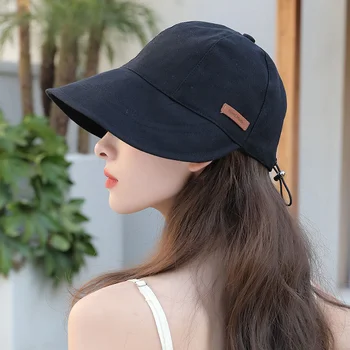Шляпа с защитой от ультрафиолета, рыбацкая кепка, солнцезащитная шляпа, Портативные складные солнцезащитные шляпы с широкими полями, летняя кепка регулируемого размера для женщин