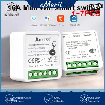 1 ~ 7ШТ МИНИ-Wifi Smart Switch Supporte 2way Control Timer Беспроводные Переключатели Smart Home Automation Работают С Tuya Alexa Google