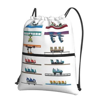 Дизайн каботажных судов Kings Island, портативные рюкзаки, сумка на шнурке, карманные сумки для мелочей на шнурке для школьников