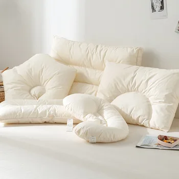 Детская подушка, основа для детской подушки, полностью Хлопковая Дорожная подушка, Не Флуоресцентные Удобные Эластичные подушки для сна для детей