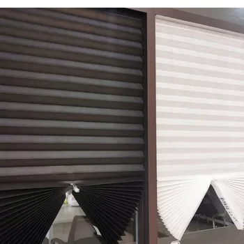 Плиссированные жалюзи Zebra Затемняющие шторы для спальни Домашние шторы для уединения Простые неперфорированные затемняющие шторы