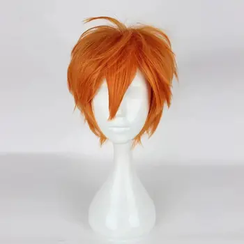 Idol Dream Festival Trickstar Star Subaru Косплей Анимационный парик Оранжевый Универсальный короткие Волосы