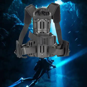 Рюкзак для дайвинга с регулируемым ремнем Защитное снаряжение Держатель для бака для подводного плавания для пловца, путешествующего ученика, начинающего заниматься подводным плаванием.