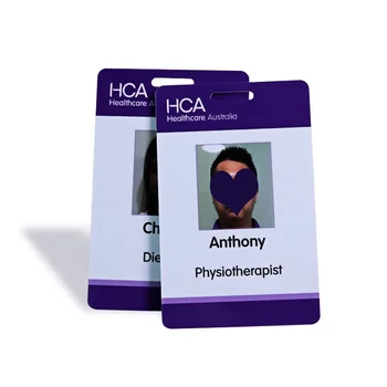 Цифровая печать визитной карточки из ПВХ-пластика, удостоверения личности сотрудника на заказ с фотографией имени сотрудника.