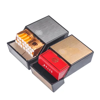 Горячие продажи многоцветных модных портативных коробок-упаковок с автоматическими откидывающимися крышками, многофункциональных приспособлений для курения в портсигарах
