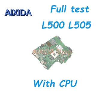 AIXIDA V000185560 6050A2284301 Материнская Плата для Ноутбука Toshiba Satellite L500 L505 Материнская Плата s989 HM55 DDR3 Бесплатный Процессор Полный Тест