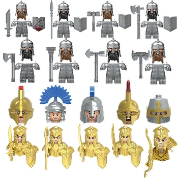 Серия Roman Midieval Soldiers Собранные строительные блоки из АБС пластика, фигурки, Коллекции детских игрушек X0314 X0315 X0316