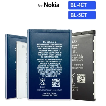 Аккумулятор телефона BL-4CT BL-5CT Для Nokia 5310 6700s 7310c 5630 6600x3 5220 6730 C5 C6-01 C3-01 6303C BL 4CT 5CT BL5CT Аккумулятор
