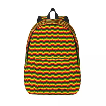 Школьная сумка Студенческий рюкзак с Ямайским шевроном Наплечный рюкзак Сумка для ноутбука Школьный рюкзак
